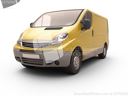 Image of Commercial van isolated