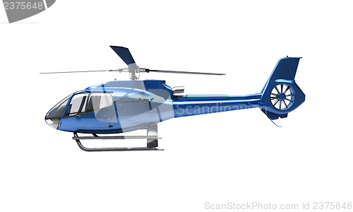 Image of Modern helicopter isolated