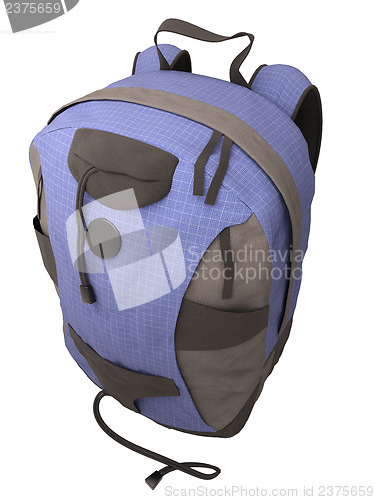 Image of Blue travel backpack