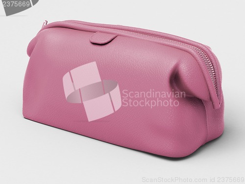 Image of Pink leather clutch