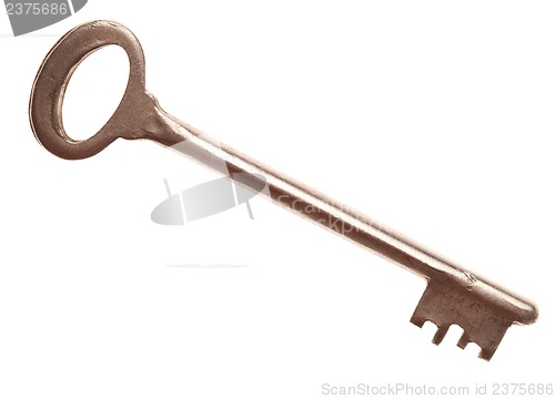 Image of Door key isolated