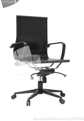 Image of Gray office chair isolated