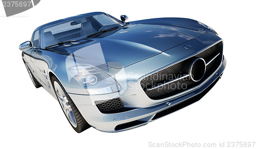 Image of Supercar isolated on a light background