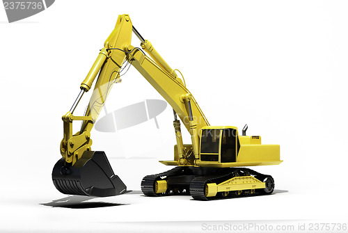 Image of Excavator isolated