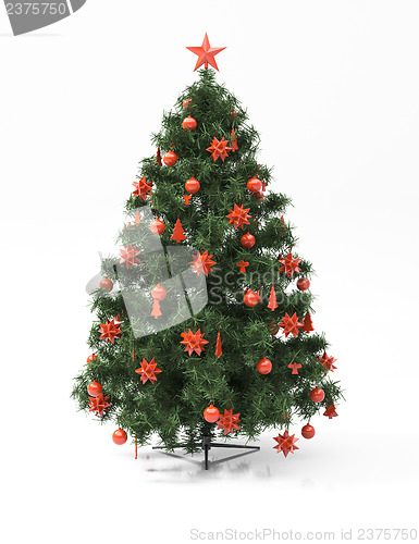 Image of Christmas tree isolated