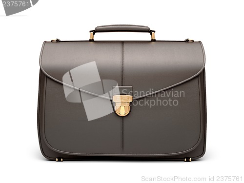 Image of Black business briefcase isolated