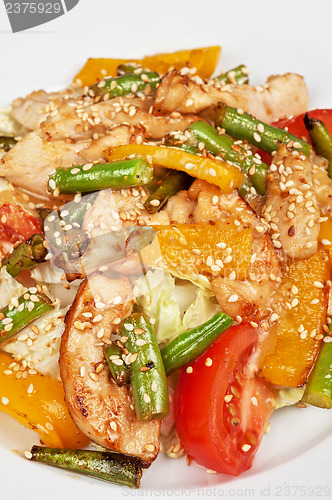 Image of Warm salad with chicken