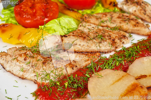 Image of Tasty fish pike perch fillet