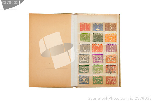 Image of Collection of old dutch stamps