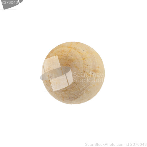 Image of Wooden sphere isolated