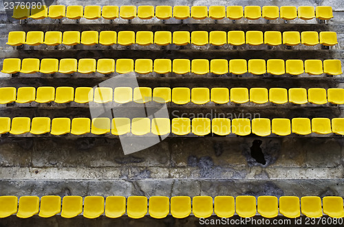 Image of Yellow Bleacher Seats