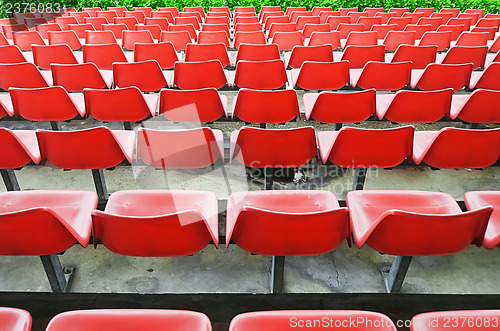 Image of Red Bleacher Seats