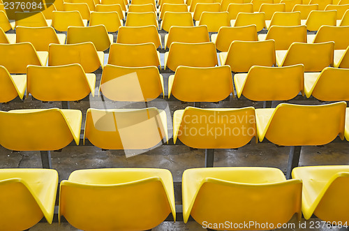 Image of Yellow Bleacher Seats