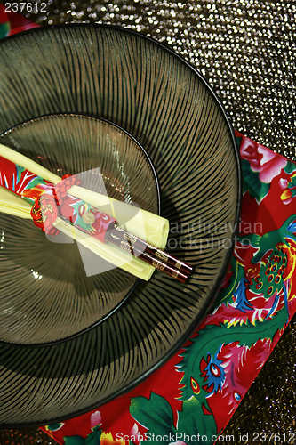 Image of Asian table setting