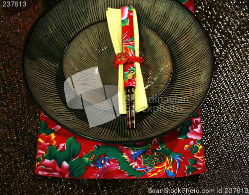 Image of Asian table setting