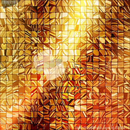 Image of Gold mosaic background. EPS 10