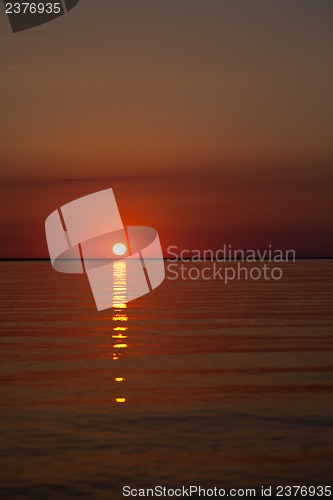Image of Sunset on the lake