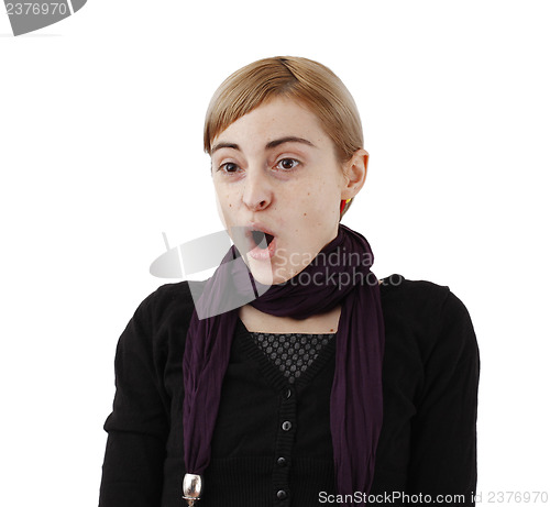 Image of Woman surprised