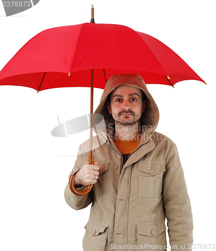 Image of Man with umbrella