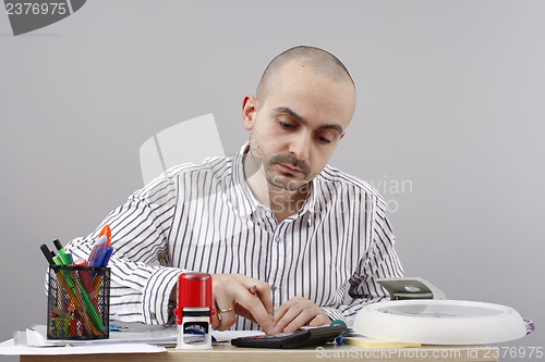 Image of Man at desk