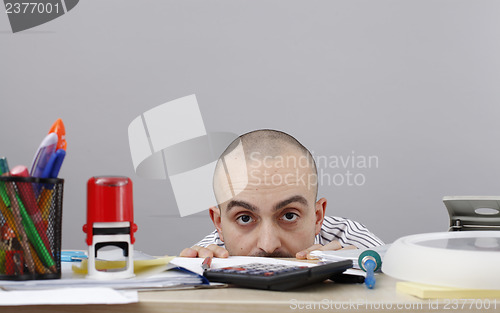 Image of Man at desk