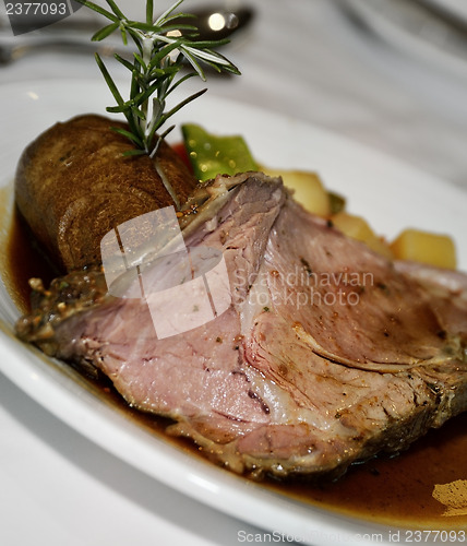 Image of Meat With Potato And Vegetables