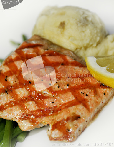 Image of Salmon With Mashed Potatoes