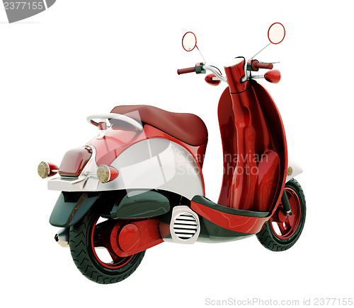 Image of Classic scooter isolated