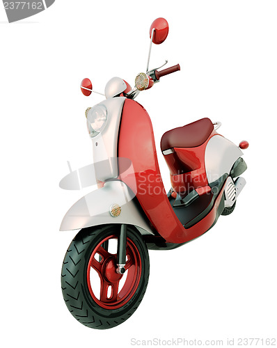 Image of Classic scooter isolated