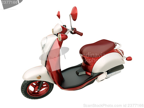 Image of Classic scooter isolated