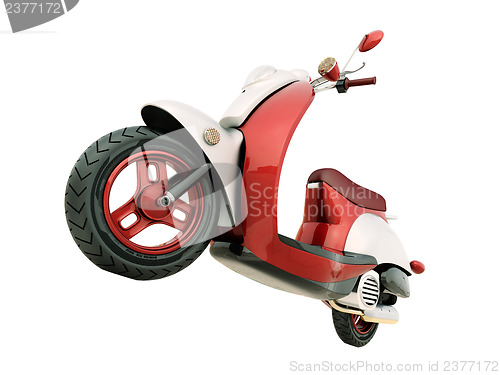 Image of Classic scooter isolated