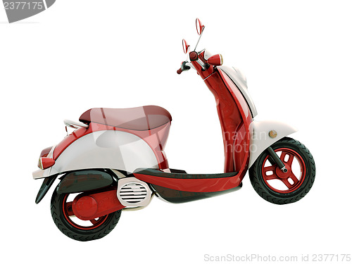 Image of Classic scooter isolated