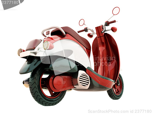 Image of Classic scooter isolated