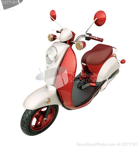 Image of Classic scooter isolated