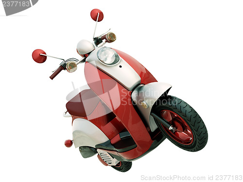 Image of Classic scooter isolated