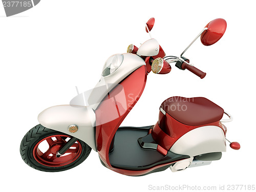 Image of Classic scooter isolated