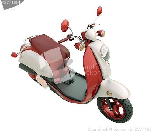 Image of Classic scooter isolated