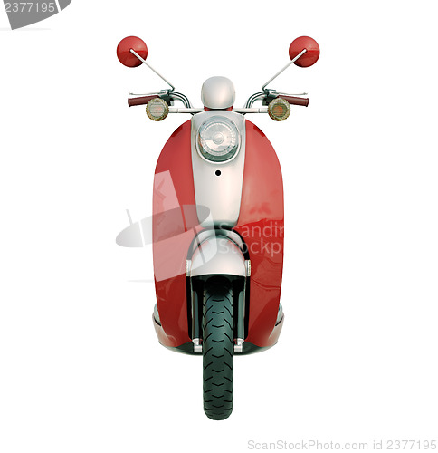 Image of Classic scooter isolated