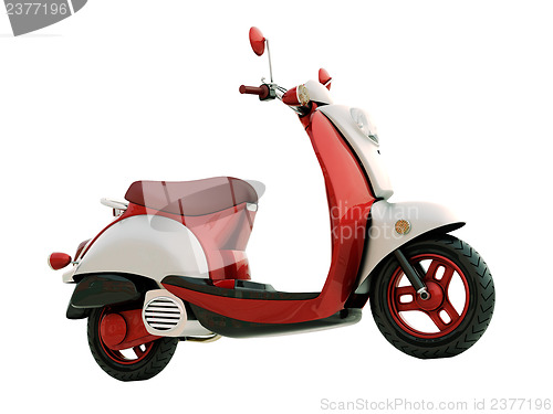 Image of Classic scooter isolated