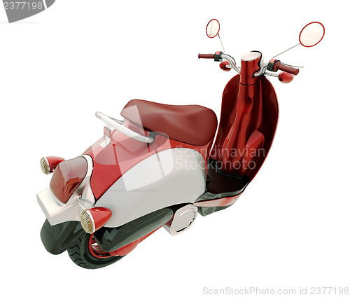 Image of Classic scooter isolated