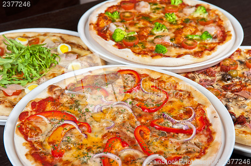 Image of pizza set