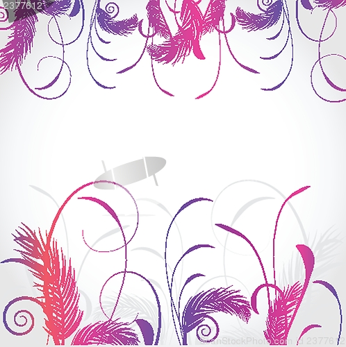 Image of Delicate pattern with pastel colored flowers.