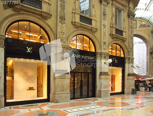 Image of Louis Vuitton Store in Milan