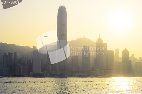 Image of Hong Kong at sunset