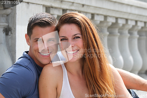 Image of Young Couple Bridge