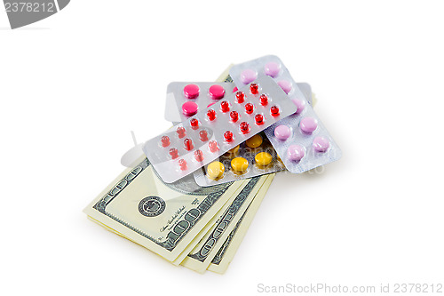 Image of Pills and money