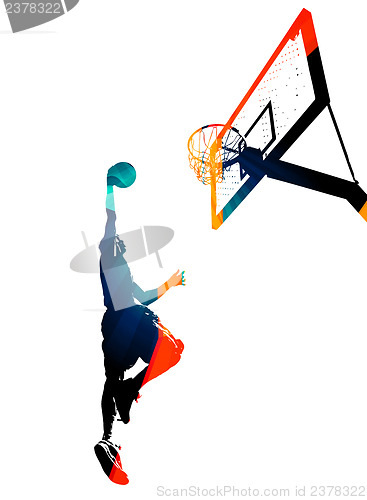 Image of Funky Basketball Slam Dunk