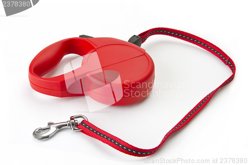 Image of Red retractable leash 