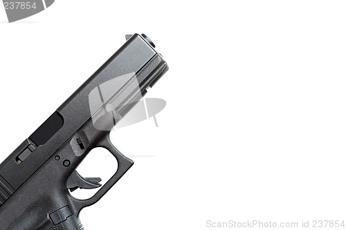 Image of handgun isolated on white