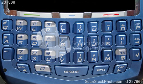 Image of PDA keyboard